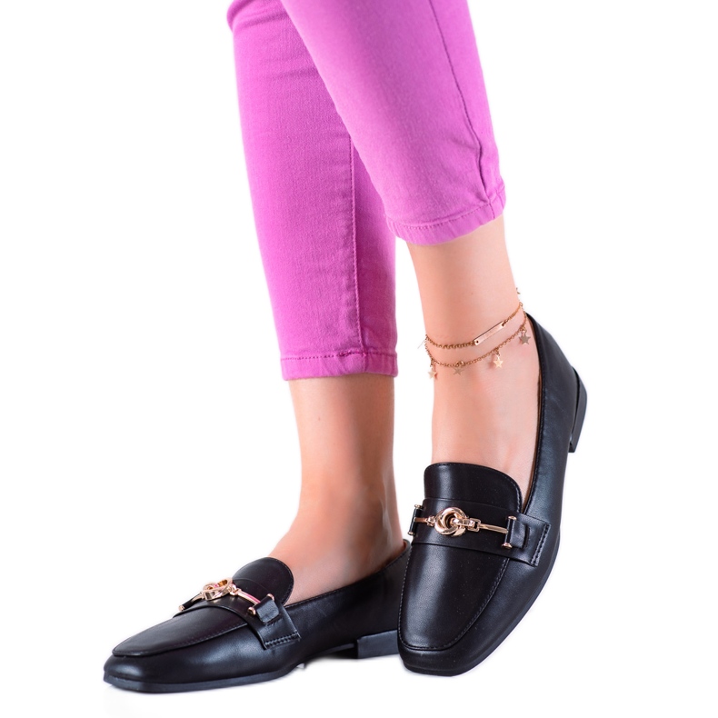 Lovery Eleganckie Mokasyny czarne