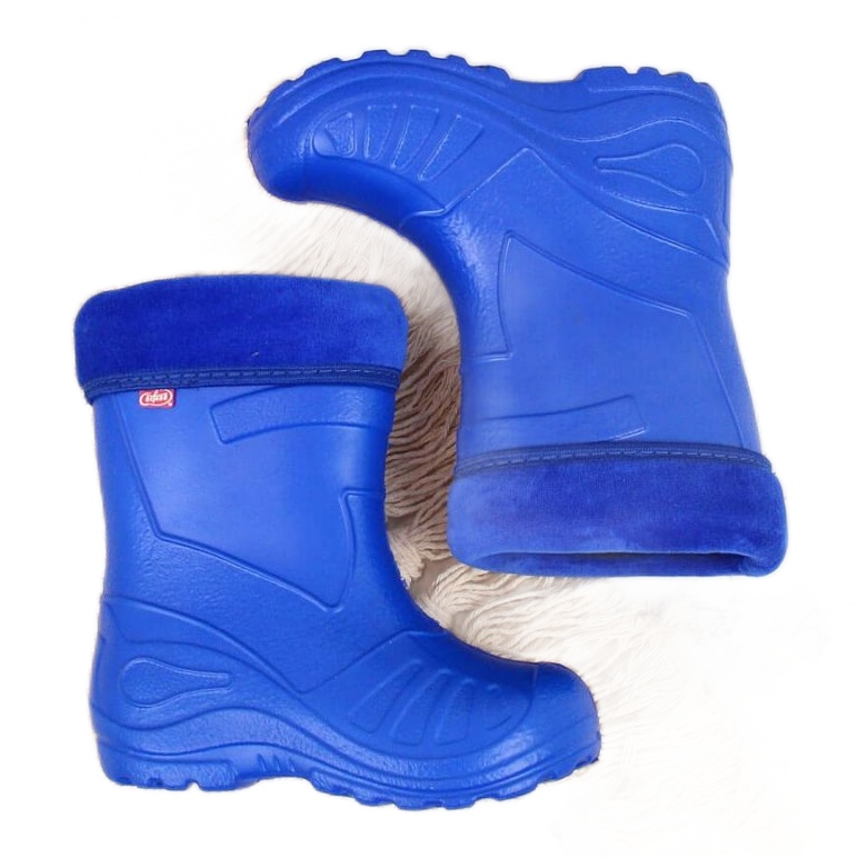 Kalosze z wyjmowanym ocieplaczem niebieskie Jr Befado