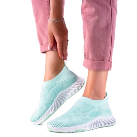 J. Star Modne Zielone Sneakersy