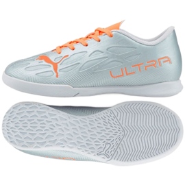 Buty piłkarskie Puma Ultra 4.4 It Jr 106746 01 szare srebrny