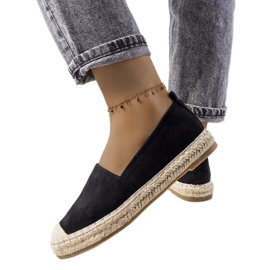 Czarne espadryle damskie Mathea