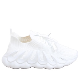 Skarpetkowe buty sportowe Ineng White białe