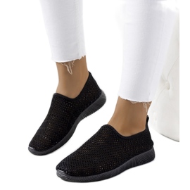 Czarne sneakersy damskie Ritva