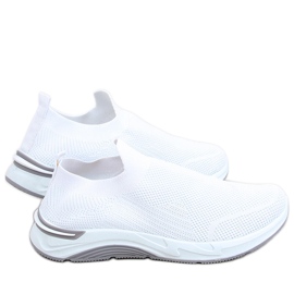 Buty sportowe skarpetkowe Bloom White białe