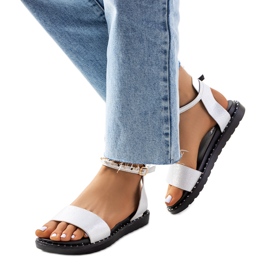 Białe sandały damskie Perunka