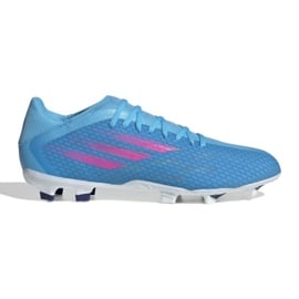 Buty piłkarskie adidas X Speedflow.3 Fg M GW7483 niebieskie niebieskie