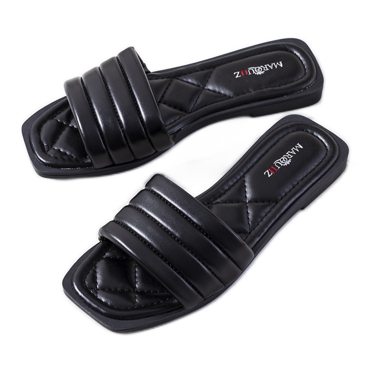 Czarne klapki damskie Keulen