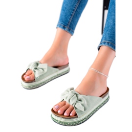 Bestelle Klapki Damskie 20-365gr zielone