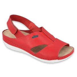 Befado sandały obuwie damskie  158D013 czerwone