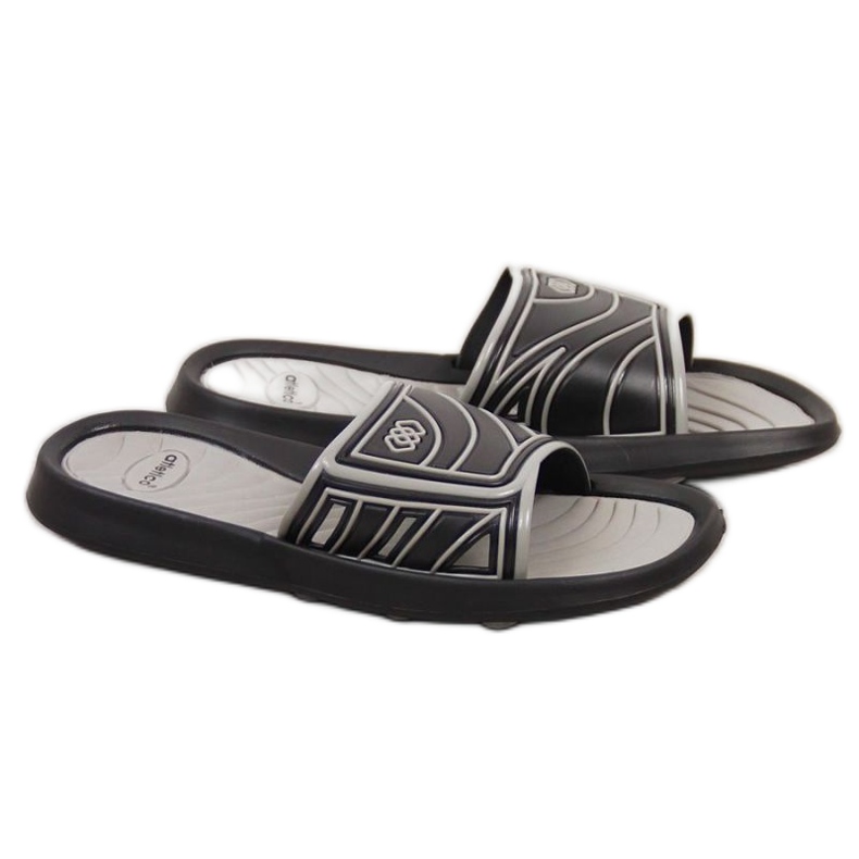 Klapki basenowe Atletico M ATC207A czarne szare