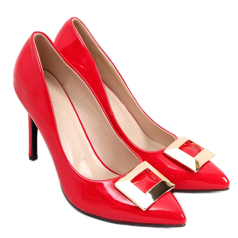 Szpilki lakierowane Margaret Red czerwone