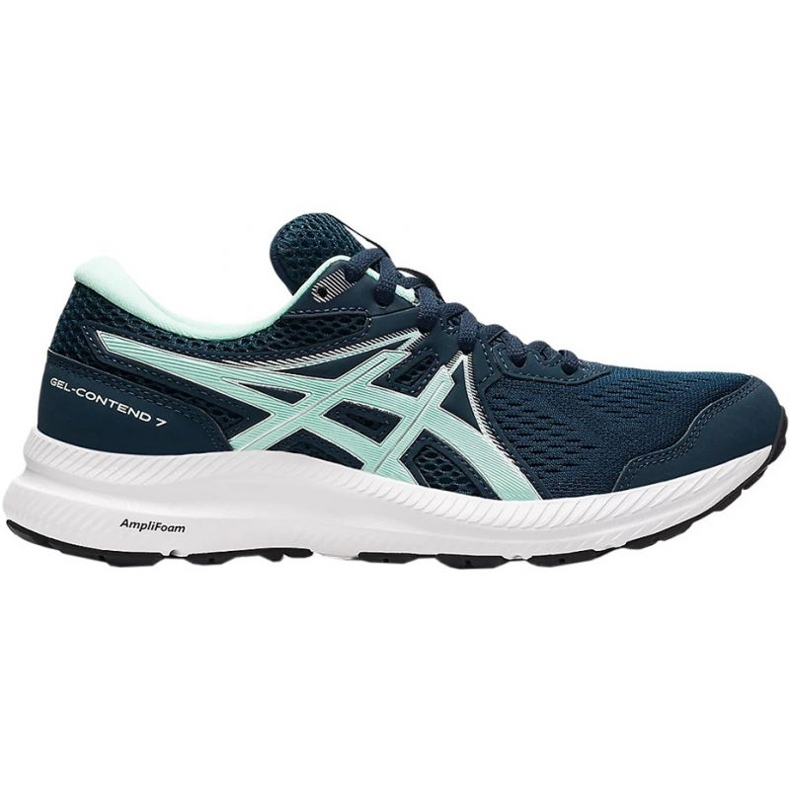Buty do biegania Asics Gel Contend 7 W 1012A911 407 granatowe zielone