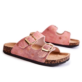 Vinceza Wygodne Dziecięce Klapki Czerwone Ander