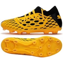 Buty piłkarskie Puma Future 5.3 Netfit Hg M 105796 02 wielokolorowe pomarańcze i czerwienie