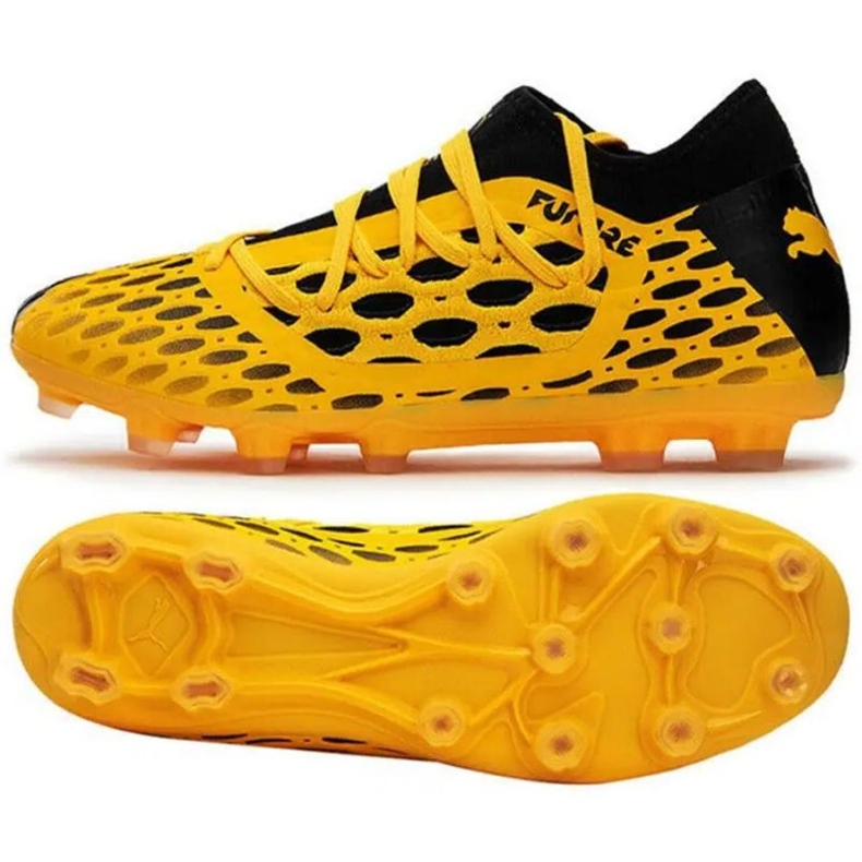 Buty piłkarskie Puma Future 5.3 Netfit Hg M 105796 02 wielokolorowe pomarańcze i czerwienie