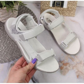 Sandały na rzepy American Club W AM896B szare