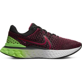 Buty do biegania Nike React Infinity Run Flyknit 3 M DH5392-003 czarne różowe zielone
