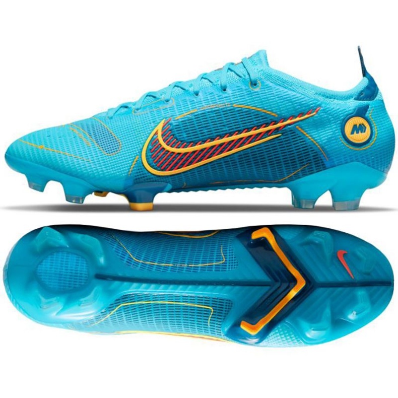 Buty piłkarskie Nike Mercurial Vapor 14 Elite Fg M DJ2837 484-S niebieskie niebieskie