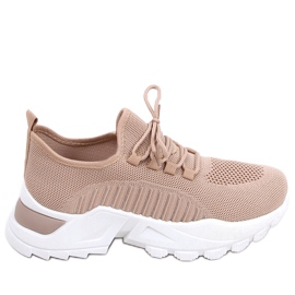 Sneakersy skarpetkowe Thorne Khaki beżowy