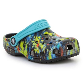 Klapki Crocs Classic Tie Dye Graphic Kids Clog Jr 206995-4SW wielokolorowe