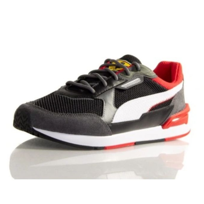 Buty Puma Ferrari Low Racer M 307043 01 białe czarne szare