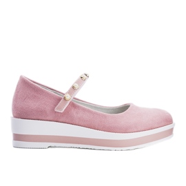 Różowe baleriny dziecięce Renate
