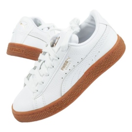 Buty Puma Basket Classic Gum Jr 366669 02 białe