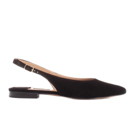 Marco Shoes Sandały z naturalnego zamszu w kolorze czarnym czarne