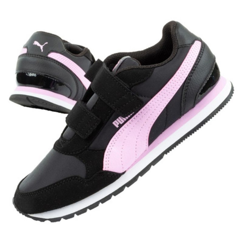 Buty Puma St Runner v2 Jr 365294 08 czarne różowe