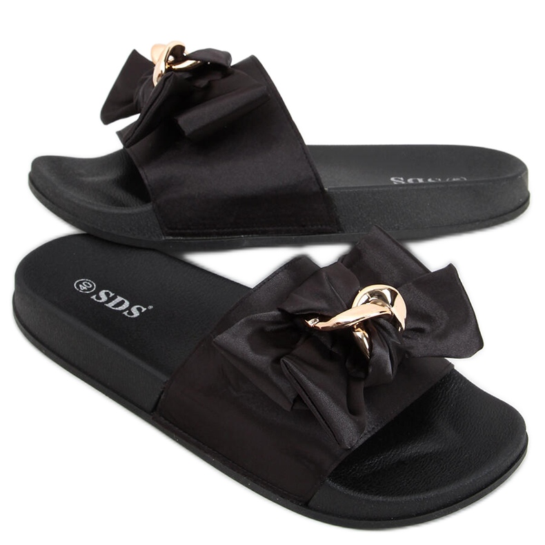 Klapki damskie Camelia Black czarne