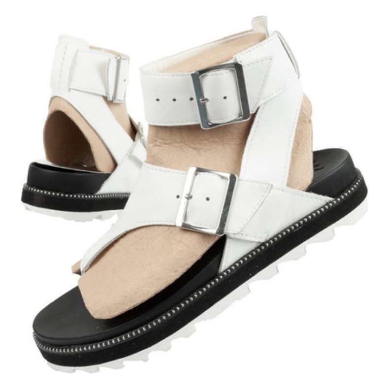 Sandały japonki Sorel W NL6272-125 białe