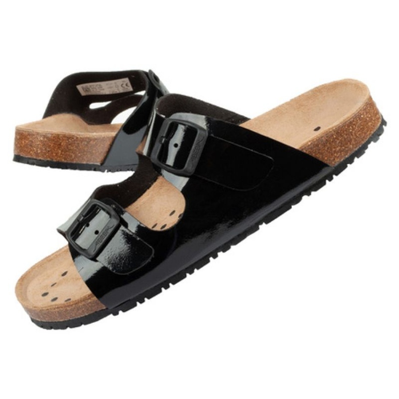 Klapki Abeba Sandals Black 8088 czarne