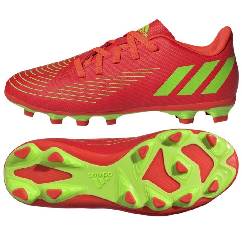 Buty adidas Predator Edge.4 FxG Jr GW0970 pomarańczowy neon pomarańcze i czerwienie