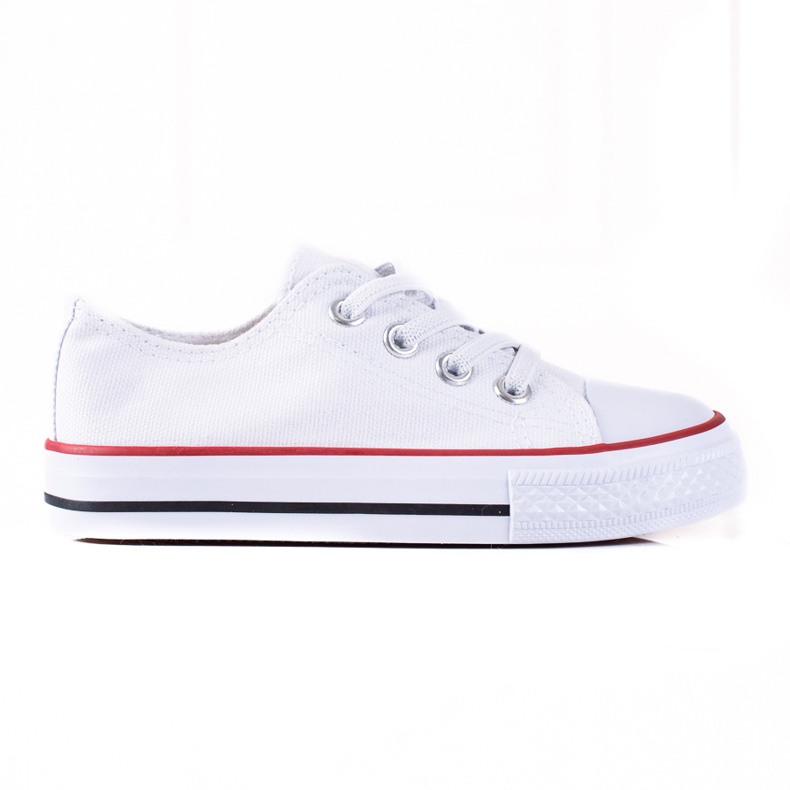 Białe trampki dziecięce Vico z gumkami