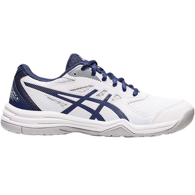Buty do siatkówki Asics Upcourt 5 W 1072A088 100 białe granatowe