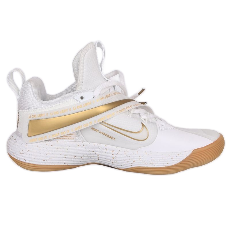 Buty siatkarskie Nike React Hyperset - Le M DJ4473-170 białe złoty