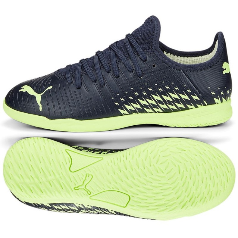 Buty Puma Furure Z 4.4 It Jr 107018 01 granatowe zielone błękity i granat