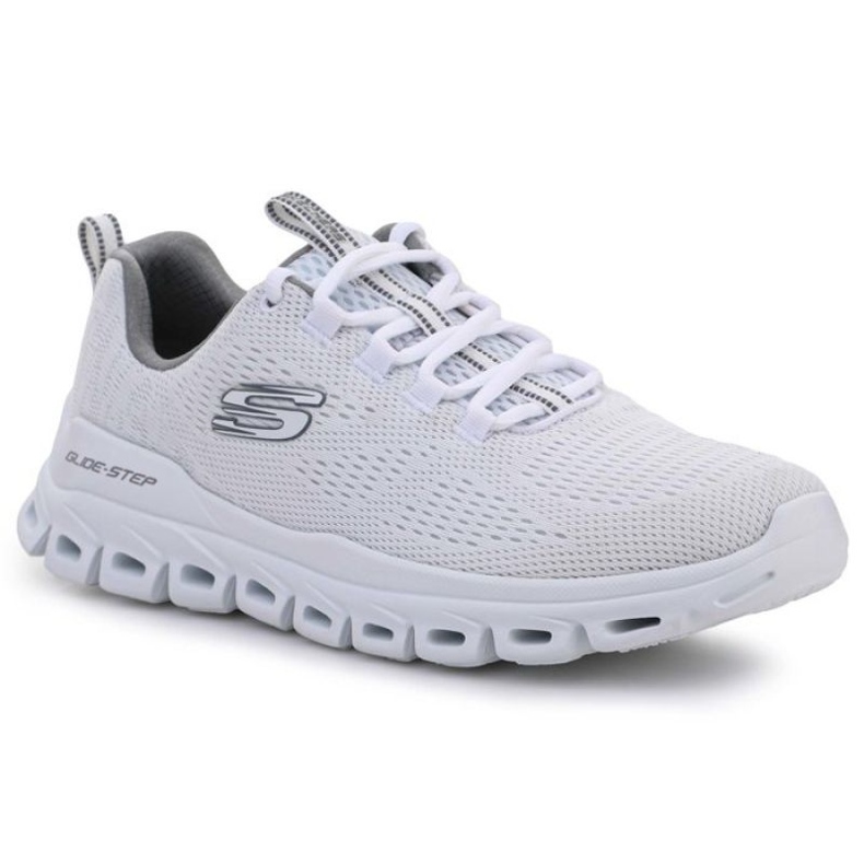 Buty Skechers Glide Step Fasten Up White M 232136-WHT białe szare