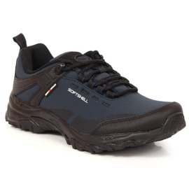 Buty trekkingowe American Club W AM901A granatowe niebieskie