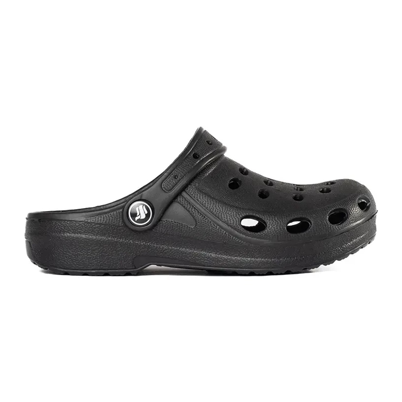 Klapki chłopięce czarne lekkie