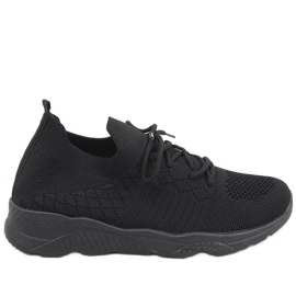 Buty sportowe skarpetkowe Tutto Allblack czarne