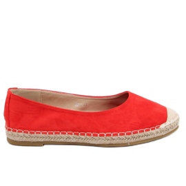 BM Espadryle damskie Treisa Red czerwone