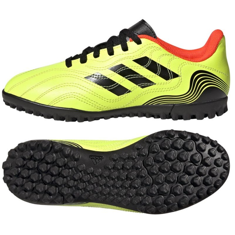 Buty adidas Copa Sense.4 Tf Jr GZ1374 żółte żółcie
