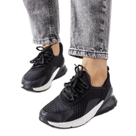 Czarne sneakersy sportowe Sint