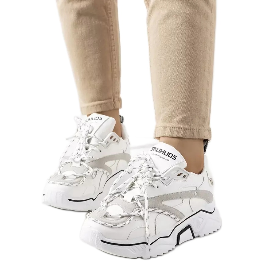 Białe sneakersy Adavale