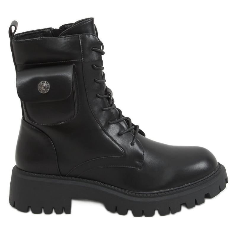 Workery z kieszonką Dakar Black czarne