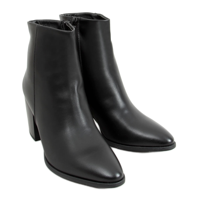 Botki na obcasie Vegas Black czarne