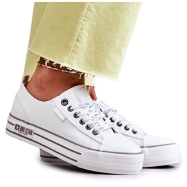 Niskie Damskie Trampki Big Star KK274014 Białe