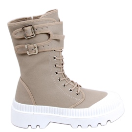 PA1 Trampki za kostkę Pym Khaki beżowy