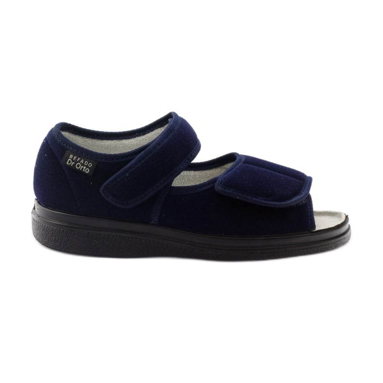 Befado 989D sandały dla cukrzyków czarne wielokolorowe niebieskie